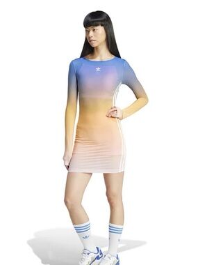 Adidas Dress size Small Women Sheer blue see through new